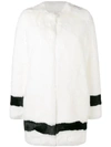 La Seine & Moi Petra Faux-fur Coat In White