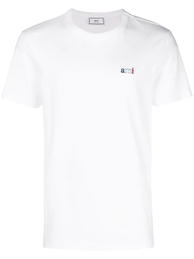 Ami Alexandre Mattiussi T-shirt With Ami Embroidery In White