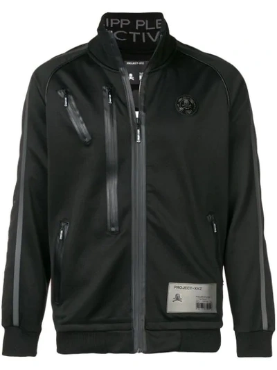 Philipp Plein Zip Detailed Sports Jacket In Black