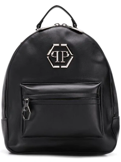 Philipp Plein Logo Plaque Backpack - Black