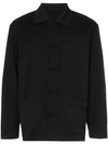 Issey Miyake Chinese Button Shirt Jacket In Black