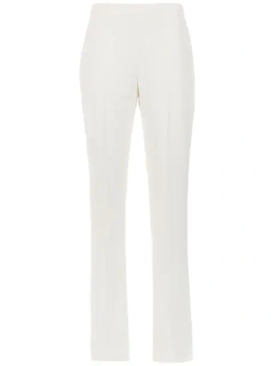 Mara Mac Straight Trousers In White