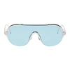Thom Browne Mono-lense Sunglasses In Metallic