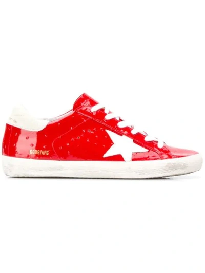 Golden Goose Deluxe Brand Superstar Sneakers In Red/white