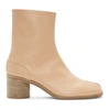 Maison Margiela Beige Tabi Boots In Neutrals