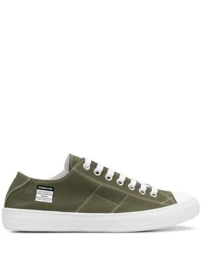 Maison Margiela Stereotype Low Top Sneakers In Green