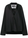 Mm6 Maison Margiela Oversized Top In Black