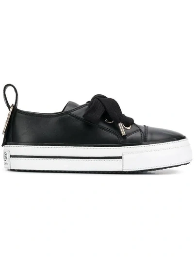 Mm6 Maison Margiela Low Top Sneakers In Black