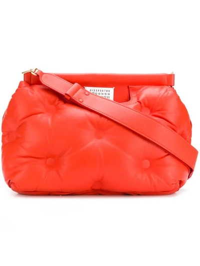 Maison Margiela Boston Glam Slam Reflective Bag In Orange