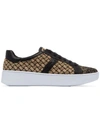 Bottega Veneta Woven Metallic Fabric Trainers In Black