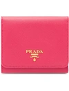 Prada Kleines Portemonnaie In F0505 Peony Pink