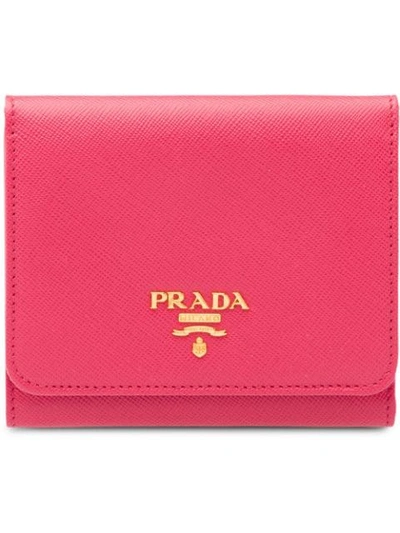 Prada Kleines Portemonnaie In F0505 Peony Pink