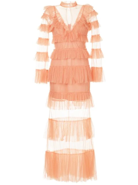 alice mccall orange dress