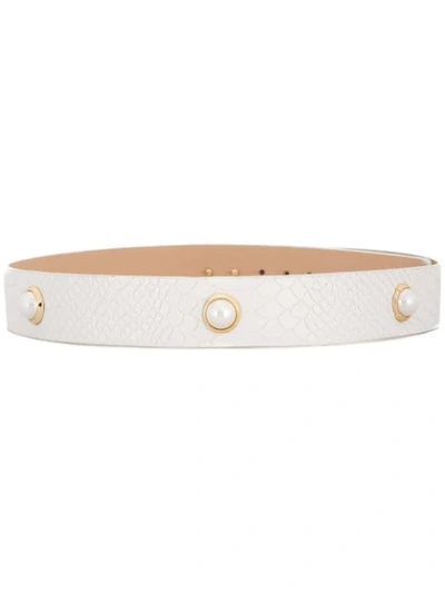 Alice Mccall Pearly Belt In White