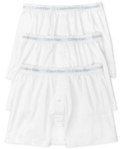 Calvin Klein 3-pack Cotton Boxers In White
