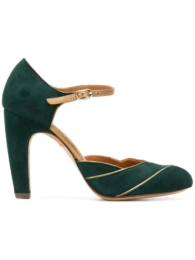 Chie Mihara Pannelled Pumps In Green