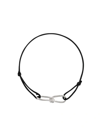 Annelise Michelson Wire Cord Small Bracelet In Silver