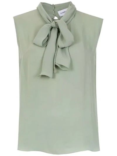 Olympiah Silk Spinello Blouse In Green