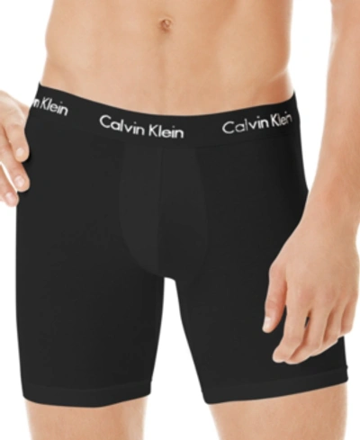 Calvin Klein U5555 Micromodal Boxer Briefs In Black