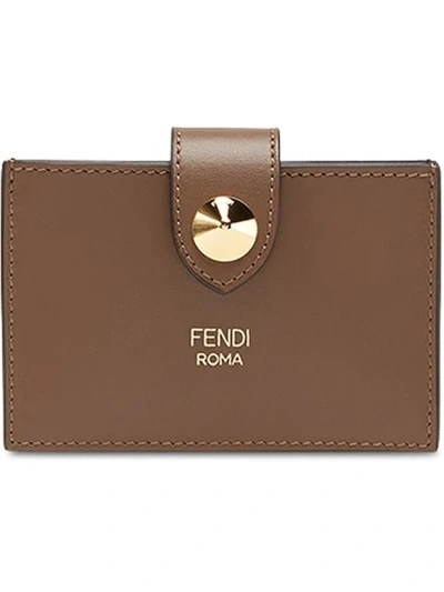 Fendi Card Case In Brown