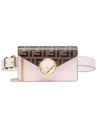 Fendi Belt Bag Pink Leather Ff
