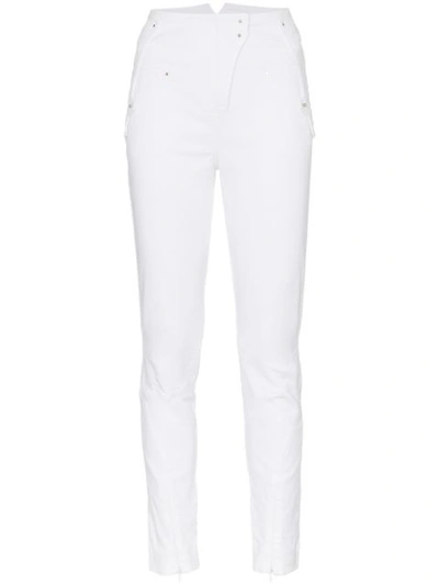 Esteban Cortazar Stretch Cotton Skinny Jeans In White