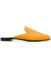 Bottega Veneta Fiandra Slippers In Yellow