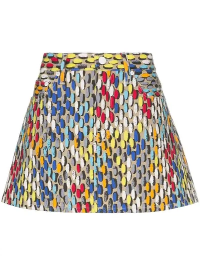 Simon Miller Printed Mini Skirt In 10044 Multicoloured