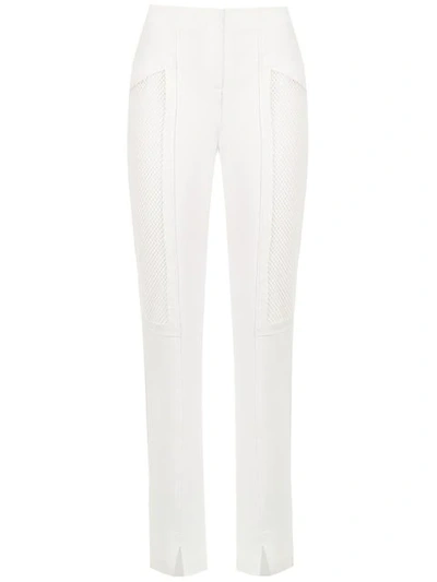 Mara Mac Panelled Trousers In White