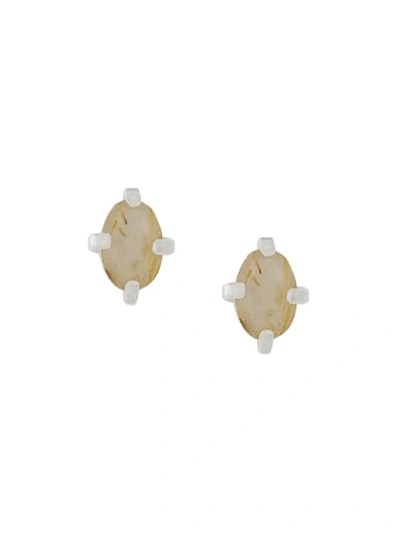 Wouters & Hendrix My Favourites Rutilated Quartz Earrings In Silver