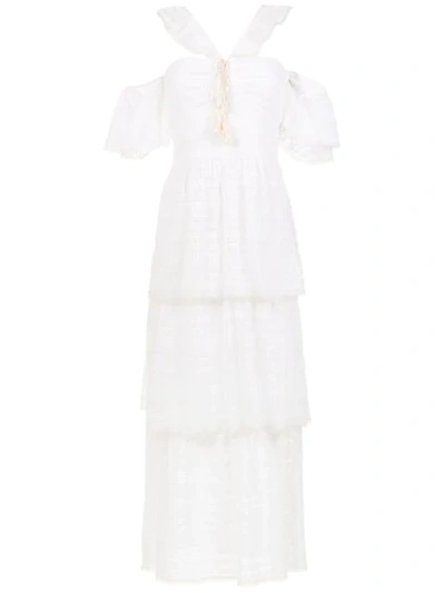 Nk Long Lace Dress - White