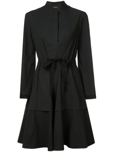 Josie Natori Mandarin Dress In Black
