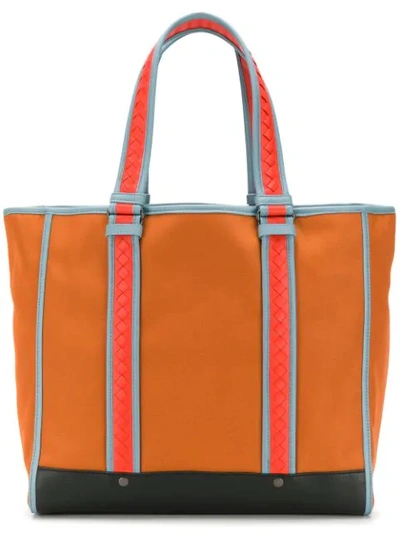 Bottega Veneta Meridian Tote Bag In Orange