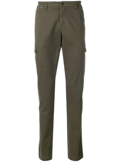 Eleventy Straight-leg Cargo Trousers In Green