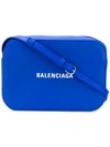 Balenciaga Small Everyday Leather Camera Bag In Blue