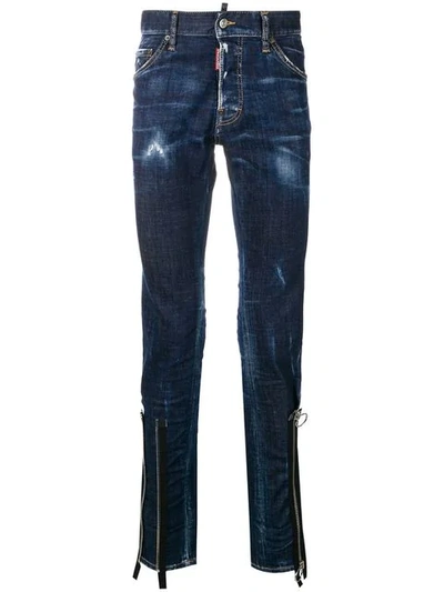 Dsquared2 Cool Guy Distressed Jeans In Blue