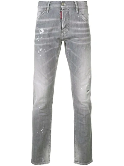 Dsquared2 Slim Fit Jeans In Grey