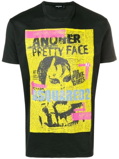 Dsquared2 Another Pretty Face T-shirt In Black