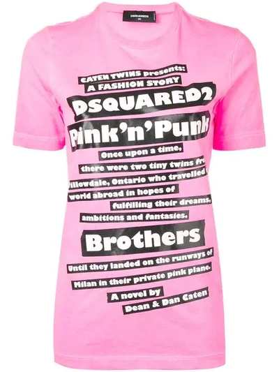 Dsquared2 Printed T In Pink