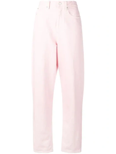 Isabel Marant Regular Mom Fit Trousers - Pink