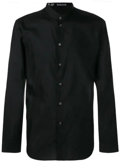 Alessandro Gherardi Mandarin Neck Shirt In Black