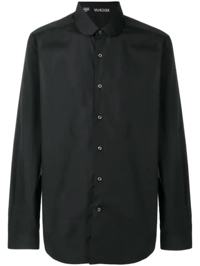 Alessandro Gherardi Peter Pan Collar Shirt In Black
