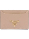 Prada Logo Cardholder In F0236 Powder Pink