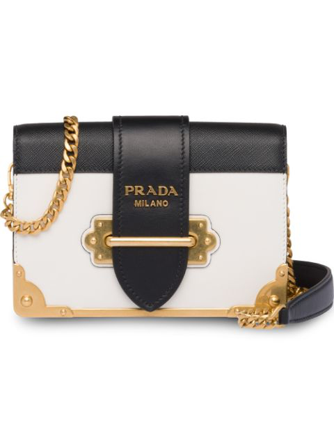 prada cahier leather shoulder bag price
