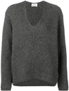 Acne Studios Deborah V-neck Sweater - Grey