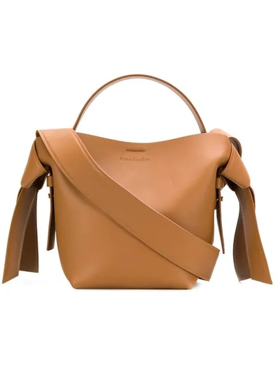 Acne Studios Musubi Mini Brown Leather Top Handle Bag