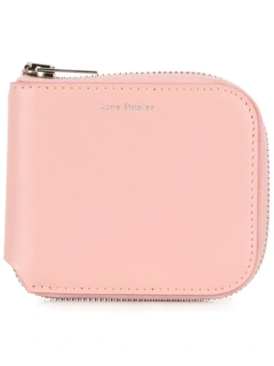 Acne Studios Kei S Compact Wallet In Pink