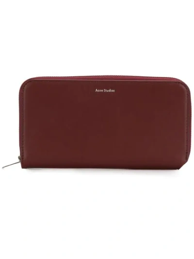 Acne Studios Fluorite S Continental Wallet In Purple