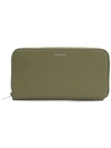 Acne Studios Fluorite S Continental Wallet In Green