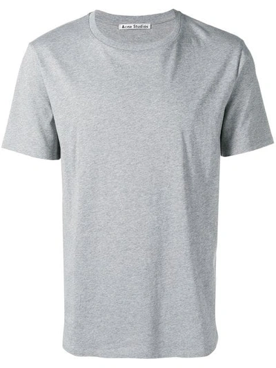 Acne Studios Schmales 'measure' T-shirt In Grey